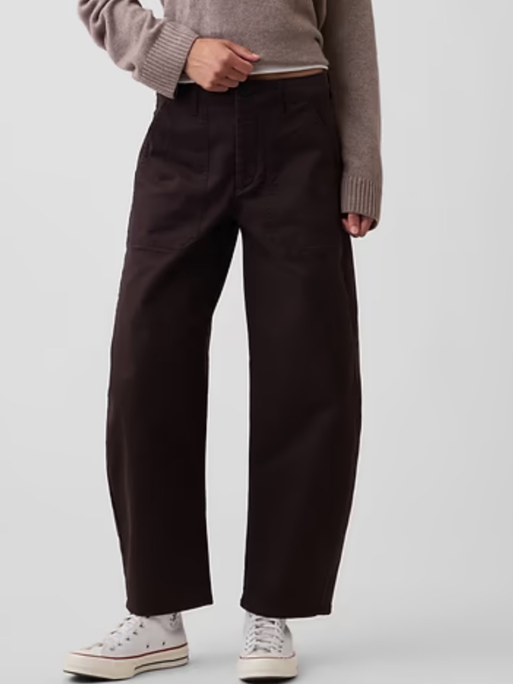 Gap midrise barrel pants